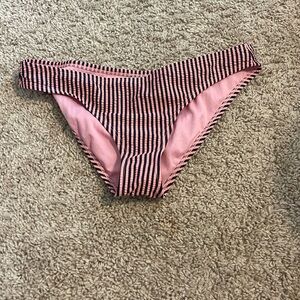 Pink + Navy Blue striped Bottoms 
Only Worn Once!